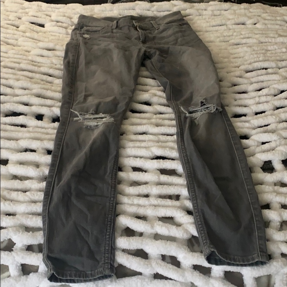 Gray, size 25 7 for all mankind jeans